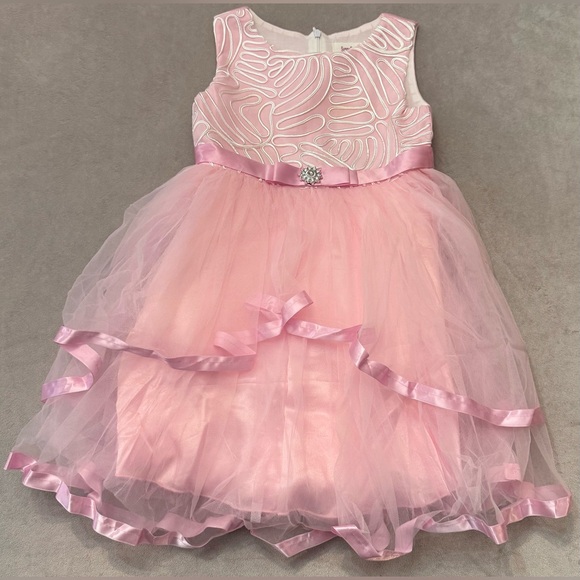 Other - Girls Pink Tulle Party Dress Size 5 Flower Girl Birthday Formal Dress Easter